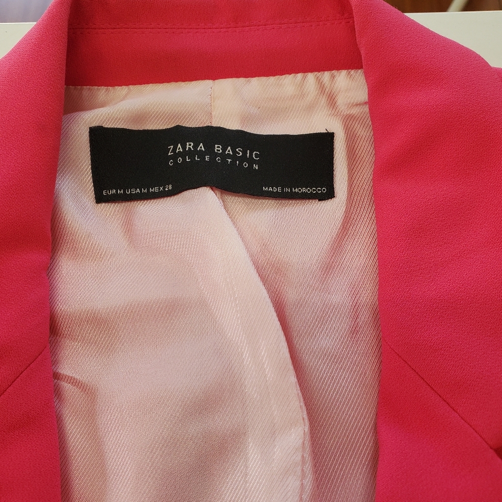 Zara Basic Collection Pink Blazer - image 3